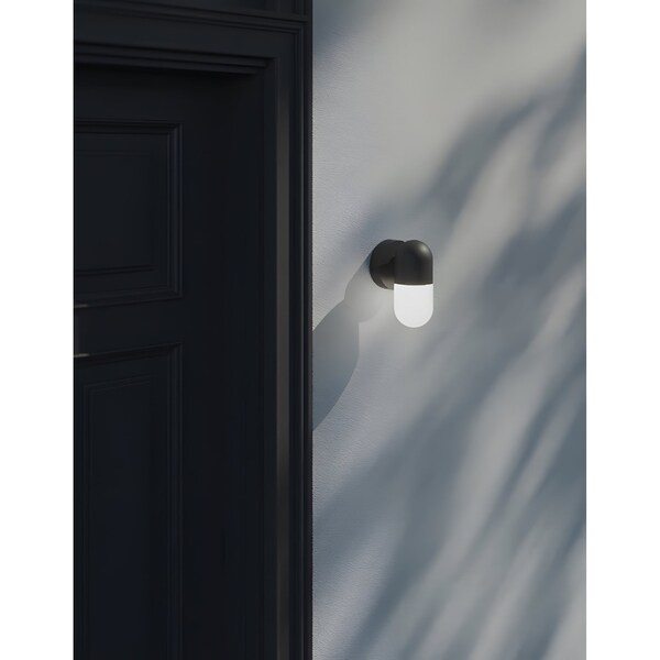 Irvine Outdoor LED Sconce, Black, 4''w X 8''h